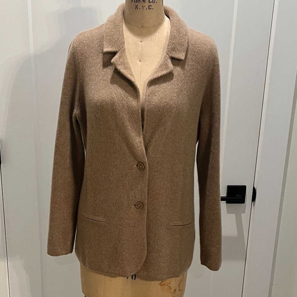 Charter Club Luxury Cashmere Knit Blazer/Sweater L